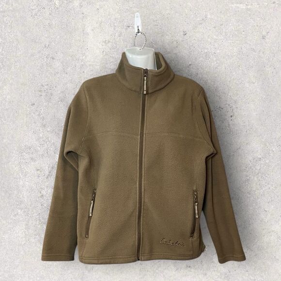 Cabela’s Women’s Size Medium Outerwear Fleece Mock Neck Full Zip Jacket - Picture 1 of 5